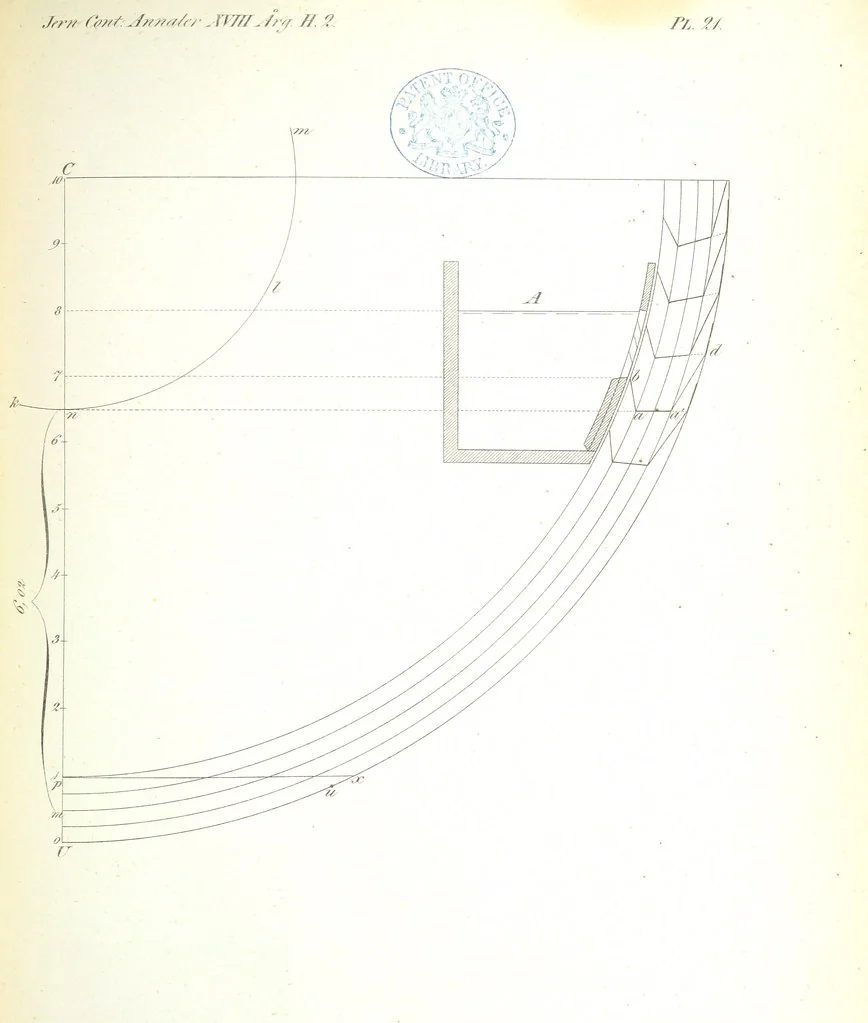 An illustration from Supplementary plates and tables, 1825, leaf 61