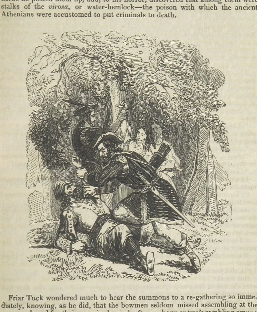 An illustration from Maid Marian, the Forest Queen, being a companion to “Robin Hood.”, 1849, leaf 139