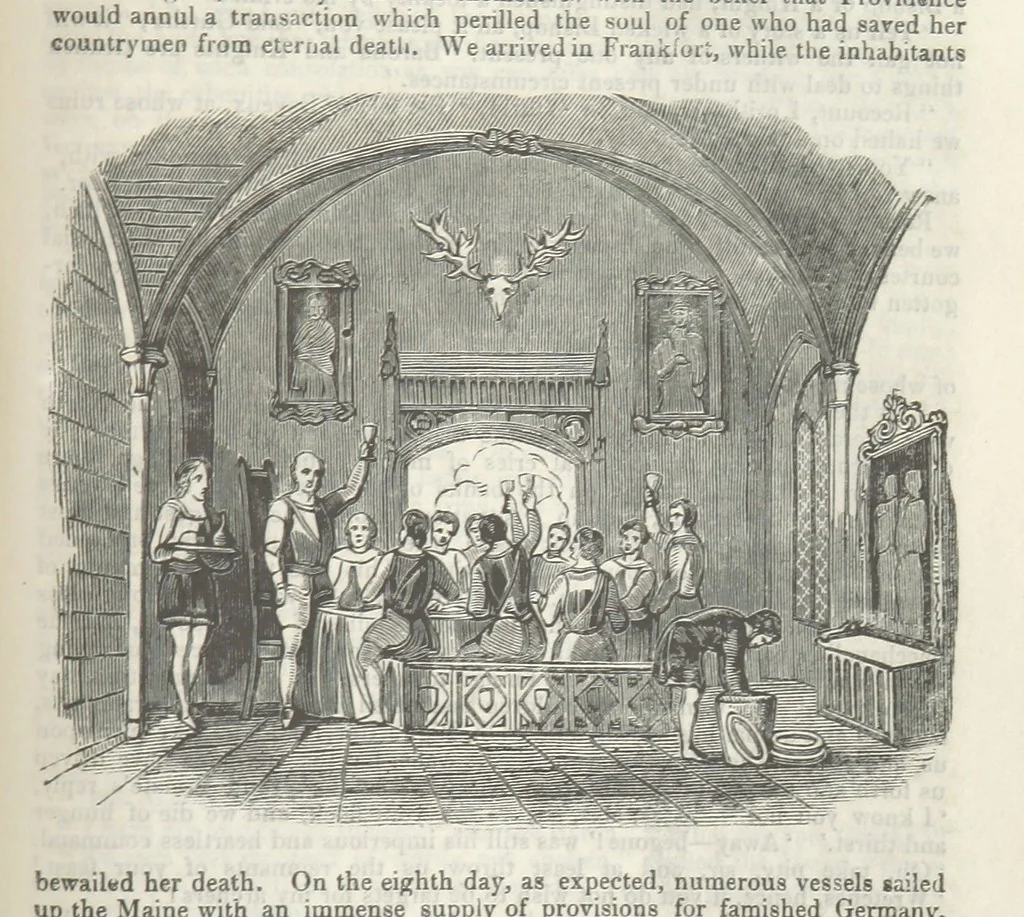 An illustration from Maid Marian, the Forest Queen, being a companion to “Robin Hood.”, 1849, leaf 171
