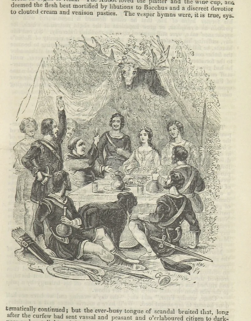An illustration from Maid Marian, the Forest Queen, being a companion to “Robin Hood.”, 1849, leaf 35