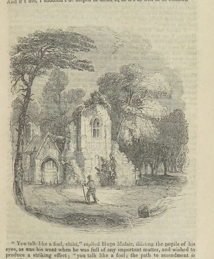 An illustration from Maid Marian, the Forest Queen, being a companion to “Robin Hood.”, 1849, leaf 43