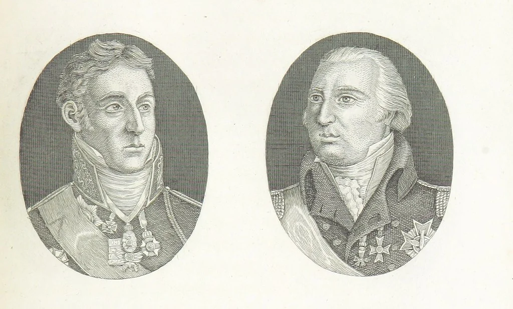 An illustration from Das Welttheater, oder die allgemeine Weltgeschichte von der Schöpfung bis zum Jahr 1840, etc, 1834, leaf 1125