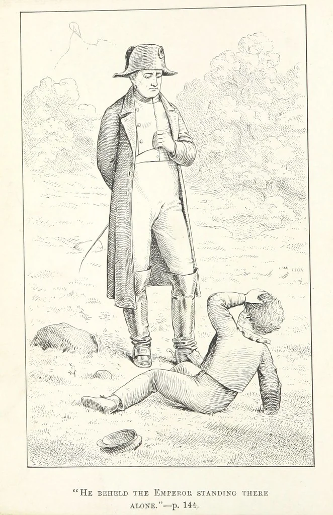 An illustration from How they were Caught in a Trap. A tale of France in 1802, 1880, leaf 8