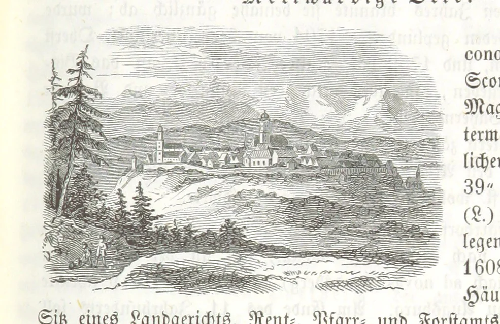 An illustration from Bayern. Ein geographisch-statistisch-historisches Handbuch des Königreiches ... Mit 300 Illustrationen, 1852, leaf 185