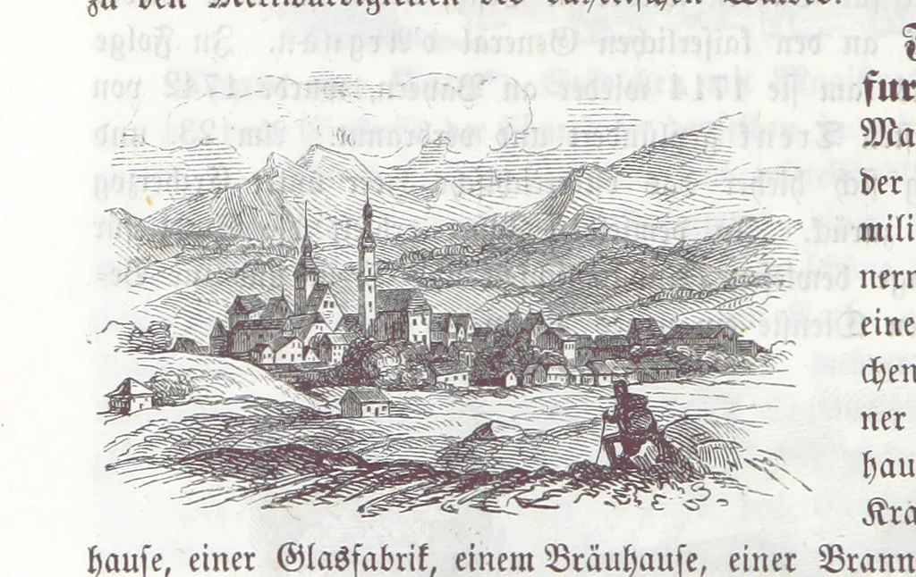 An illustration from Bayern. Ein geographisch-statistisch-historisches Handbuch des Königreiches ... Mit 300 Illustrationen, 1852, leaf 492