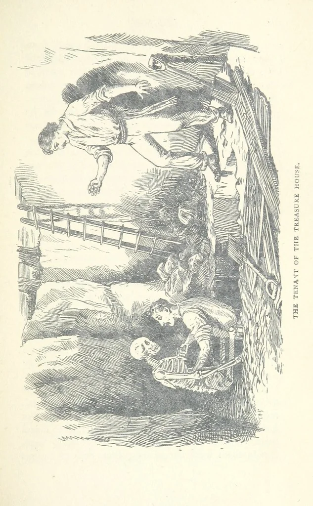 An illustration from Jethou; or, Crusoe life in the Channel Isles, 1892, leaf 237
