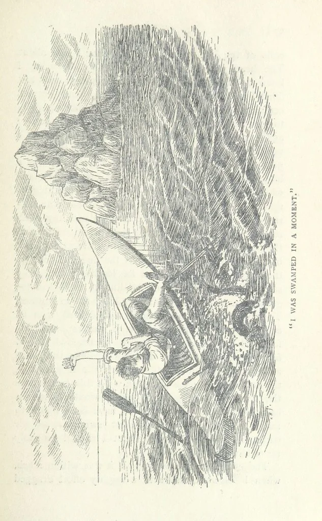 An illustration from Jethou; or, Crusoe life in the Channel Isles, 1892, leaf 75