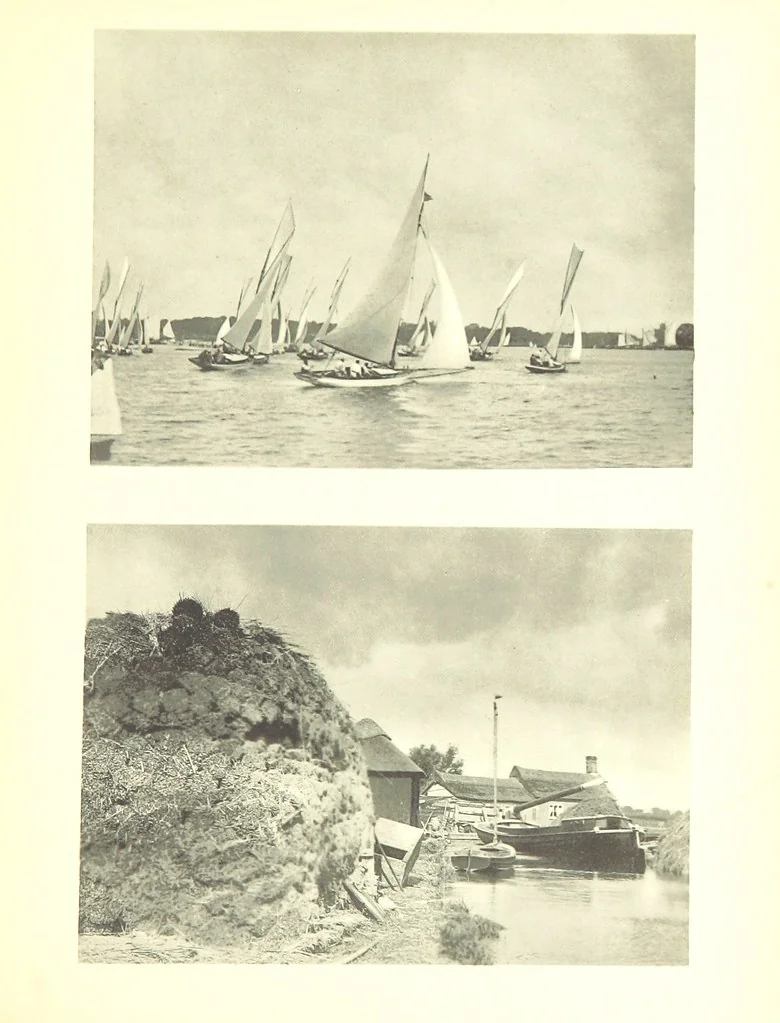 An illustration from Sun Pictures of the Norfolk Broads ... By Payne Jennings. With letterpress description by Ernest R. Suffling. (Second edition.), 1892, leaf 111