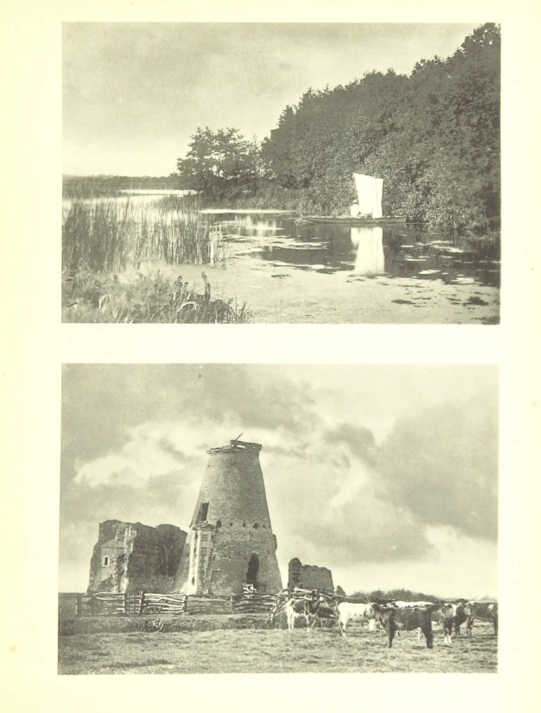 An illustration from Sun Pictures of the Norfolk Broads ... By Payne Jennings. With letterpress description by Ernest R. Suffling. (Second edition.), 1892, leaf 115