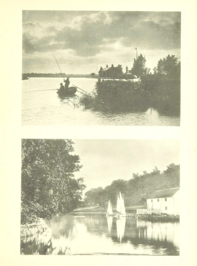 An illustration from Sun Pictures of the Norfolk Broads ... By Payne Jennings. With letterpress description by Ernest R. Suffling. (Second edition.), 1892, leaf 123