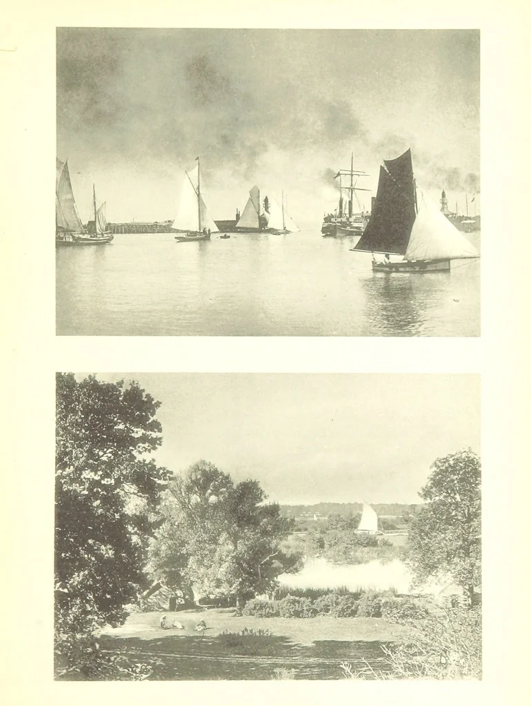 An illustration from Sun Pictures of the Norfolk Broads ... By Payne Jennings. With letterpress description by Ernest R. Suffling. (Second edition.), 1892, leaf 135