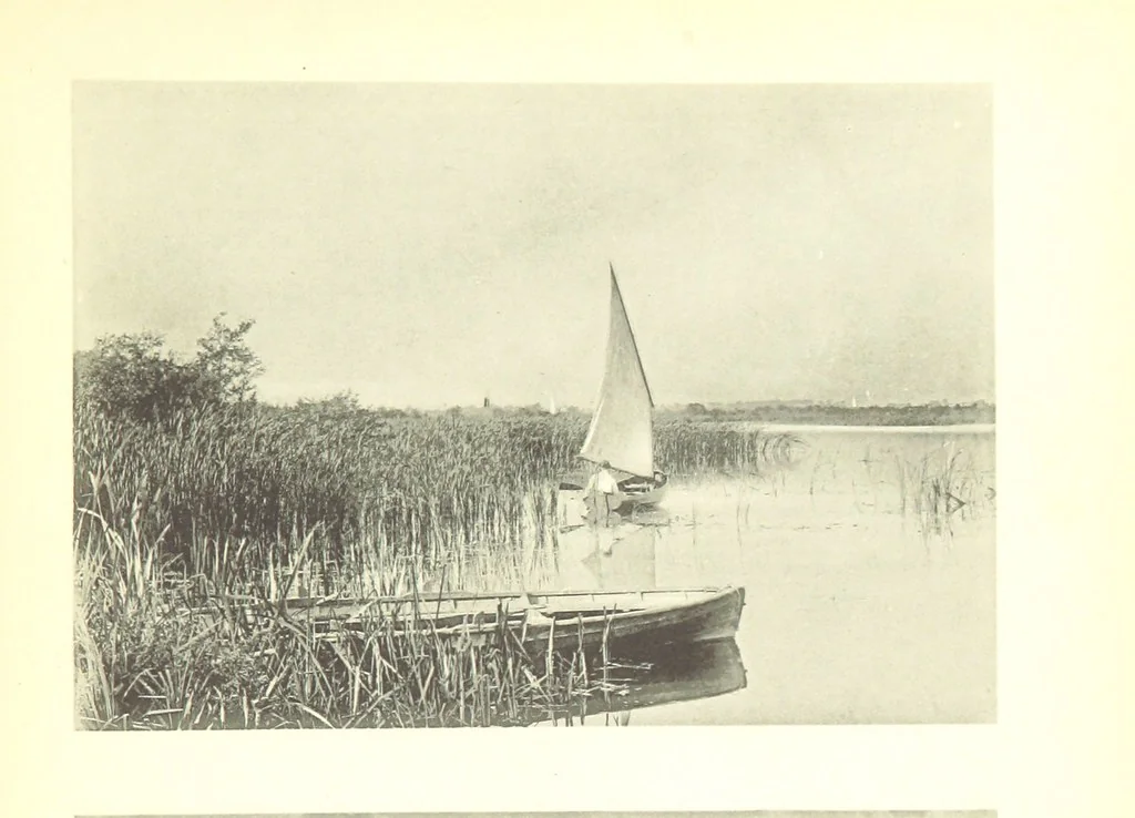 An illustration from Sun Pictures of the Norfolk Broads ... By Payne Jennings. With letterpress description by Ernest R. Suffling. (Second edition.), 1892, leaf 15