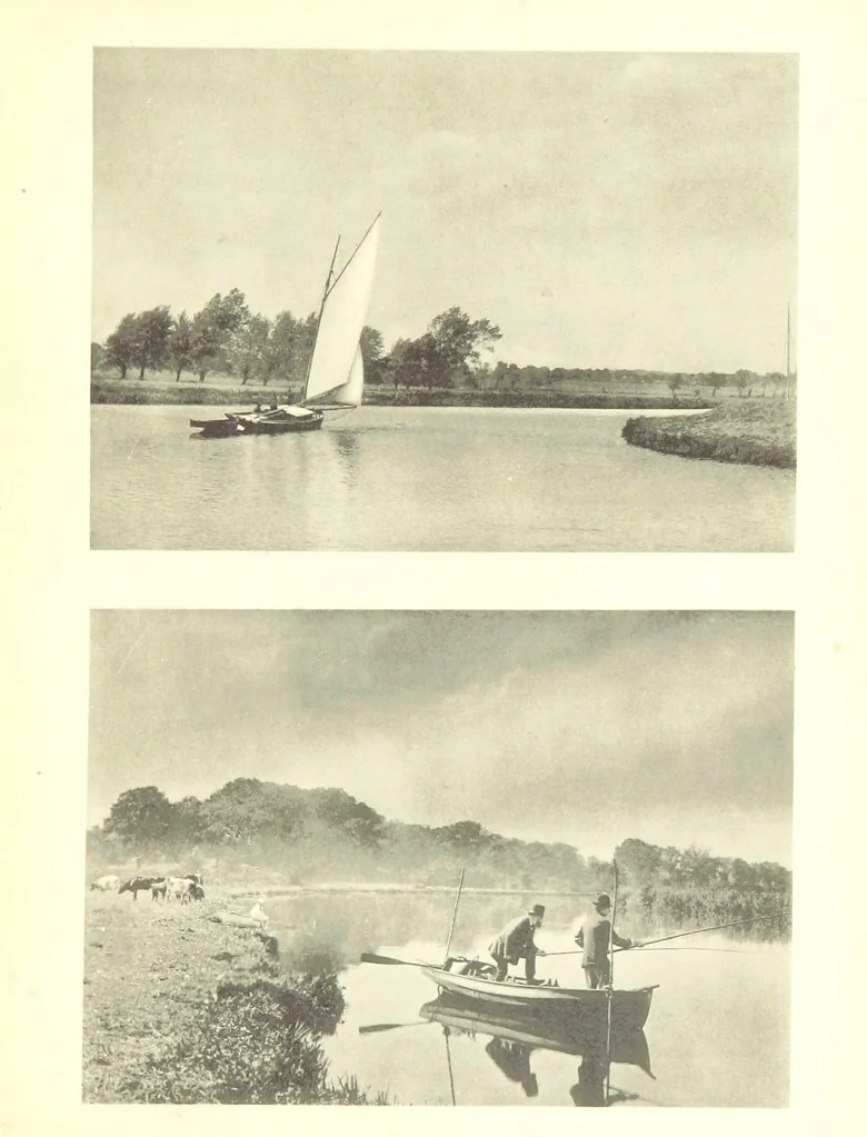 An illustration from Sun Pictures of the Norfolk Broads ... By Payne Jennings. With letterpress description by Ernest R. Suffling. (Second edition.), 1892, leaf 151