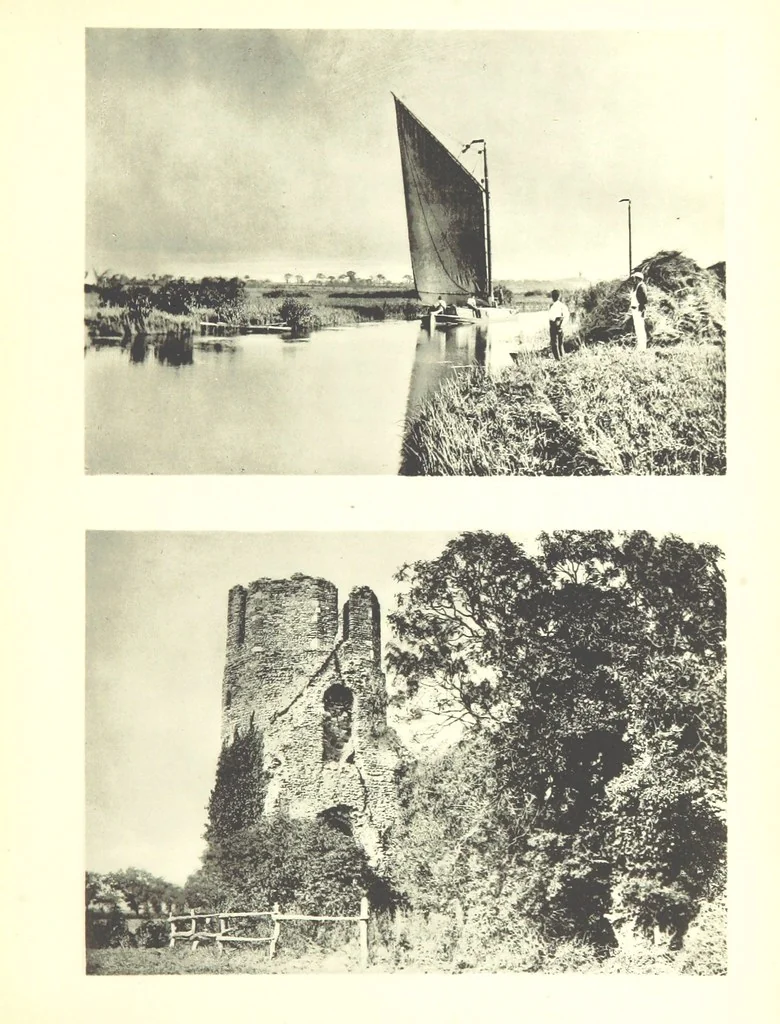 An illustration from Sun Pictures of the Norfolk Broads ... By Payne Jennings. With letterpress description by Ernest R. Suffling. (Second edition.), 1892, leaf 155