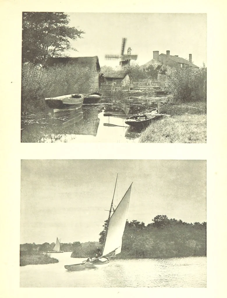 An illustration from Sun Pictures of the Norfolk Broads ... By Payne Jennings. With letterpress description by Ernest R. Suffling. (Second edition.), 1892, leaf 163