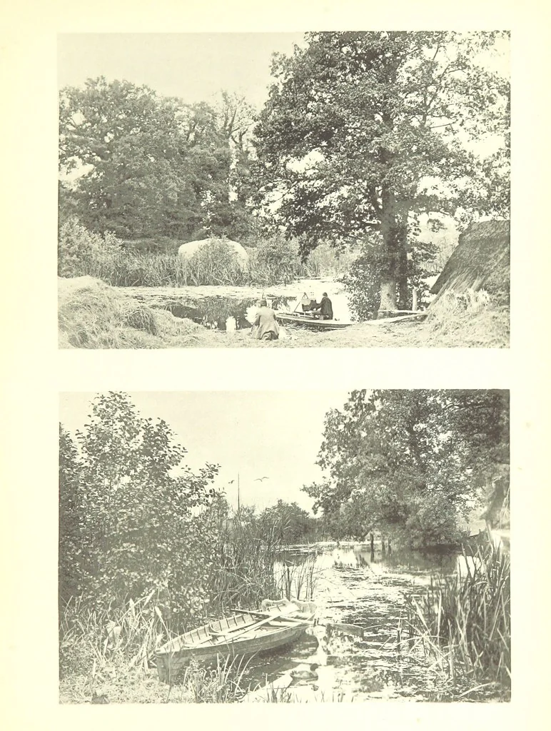 An illustration from Sun Pictures of the Norfolk Broads ... By Payne Jennings. With letterpress description by Ernest R. Suffling. (Second edition.), 1892, leaf 171