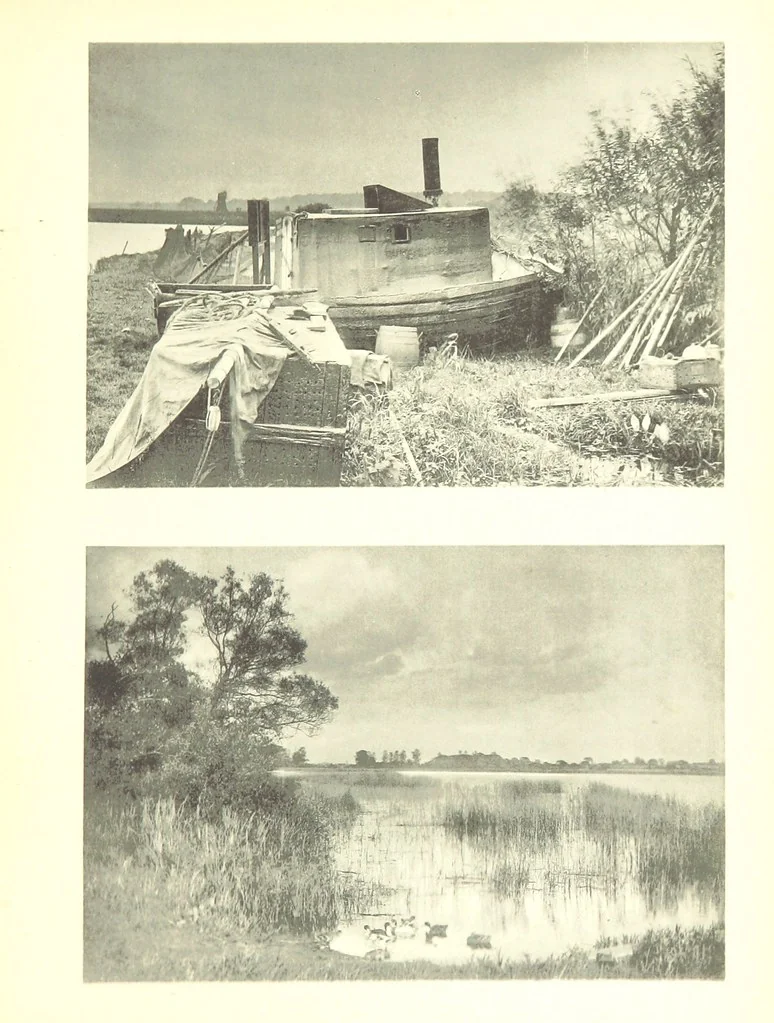 An illustration from Sun Pictures of the Norfolk Broads ... By Payne Jennings. With letterpress description by Ernest R. Suffling. (Second edition.), 1892, leaf 179