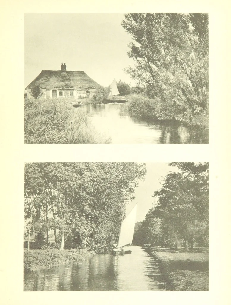 An illustration from Sun Pictures of the Norfolk Broads ... By Payne Jennings. With letterpress description by Ernest R. Suffling. (Second edition.), 1892, leaf 195