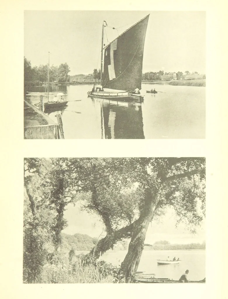 An illustration from Sun Pictures of the Norfolk Broads ... By Payne Jennings. With letterpress description by Ernest R. Suffling. (Second edition.), 1892, leaf 199