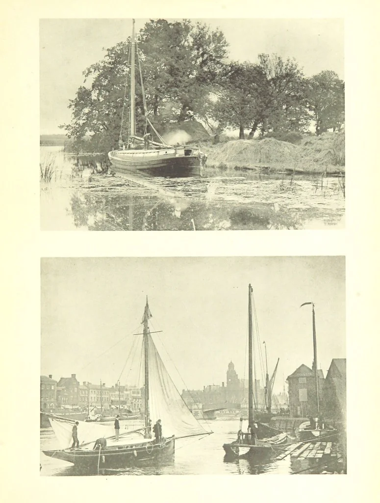 An illustration from Sun Pictures of the Norfolk Broads ... By Payne Jennings. With letterpress description by Ernest R. Suffling. (Second edition.), 1892, leaf 207