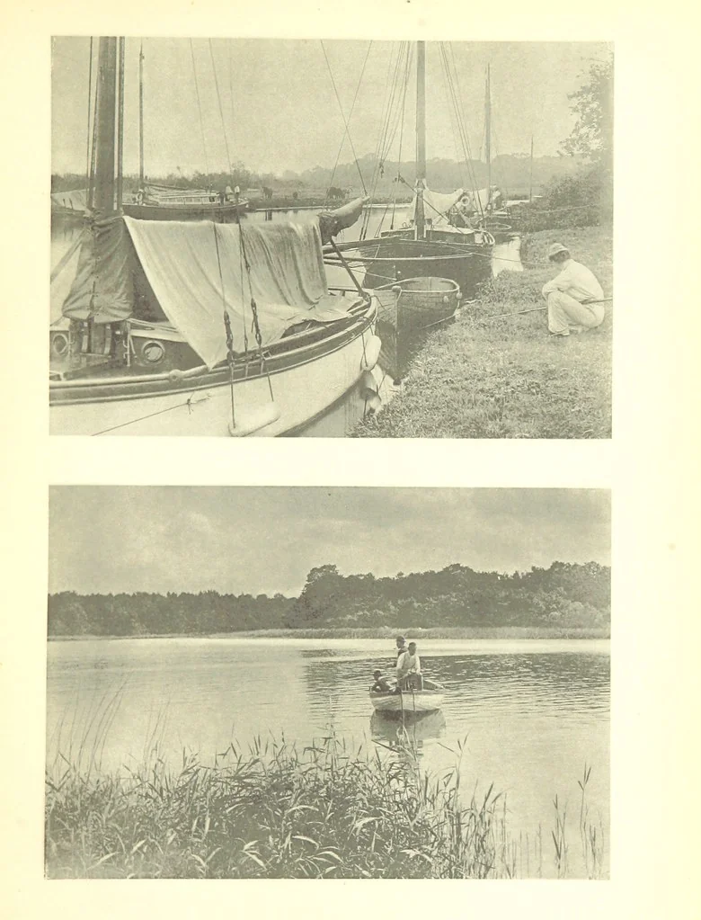 An illustration from Sun Pictures of the Norfolk Broads ... By Payne Jennings. With letterpress description by Ernest R. Suffling. (Second edition.), 1892, leaf 23
