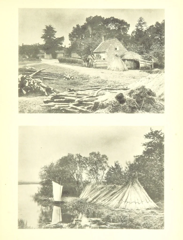 An illustration from Sun Pictures of the Norfolk Broads ... By Payne Jennings. With letterpress description by Ernest R. Suffling. (Second edition.), 1892, leaf 43