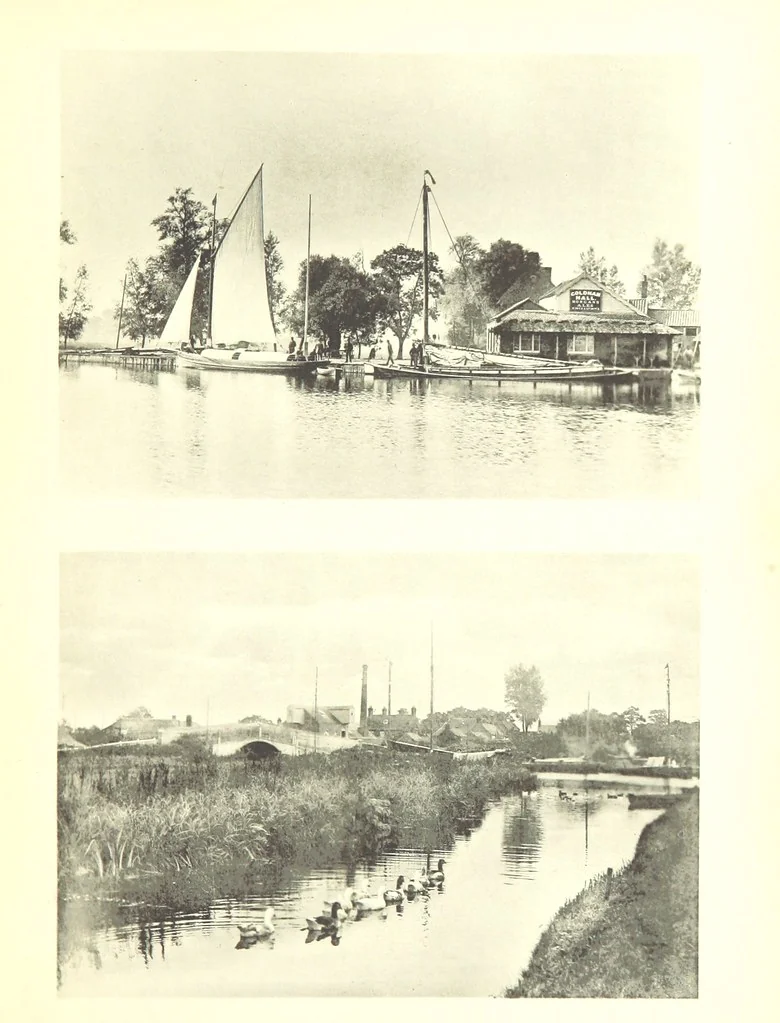 An illustration from Sun Pictures of the Norfolk Broads ... By Payne Jennings. With letterpress description by Ernest R. Suffling. (Second edition.), 1892, leaf 59