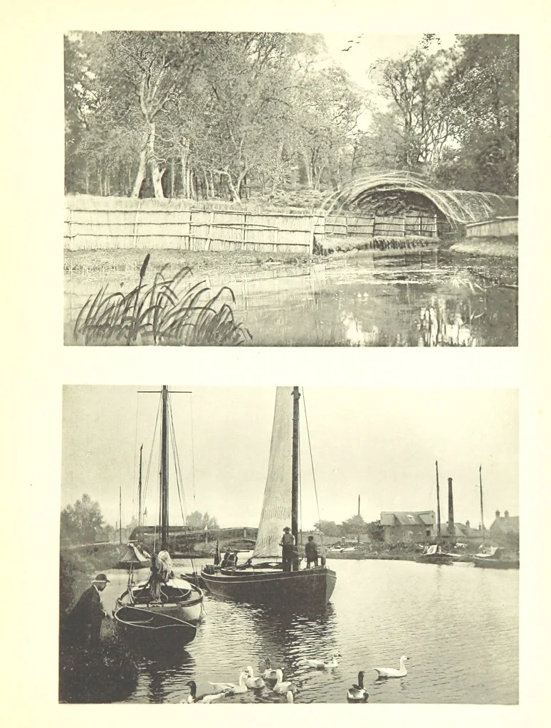 An illustration from Sun Pictures of the Norfolk Broads ... By Payne Jennings. With letterpress description by Ernest R. Suffling. (Second edition.), 1892, leaf 83