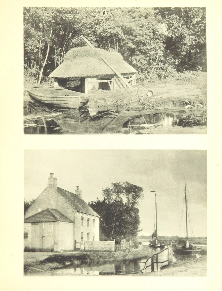 An illustration from Sun Pictures of the Norfolk Broads ... By Payne Jennings. With letterpress description by Ernest R. Suffling. (Second edition.), 1892, leaf 95