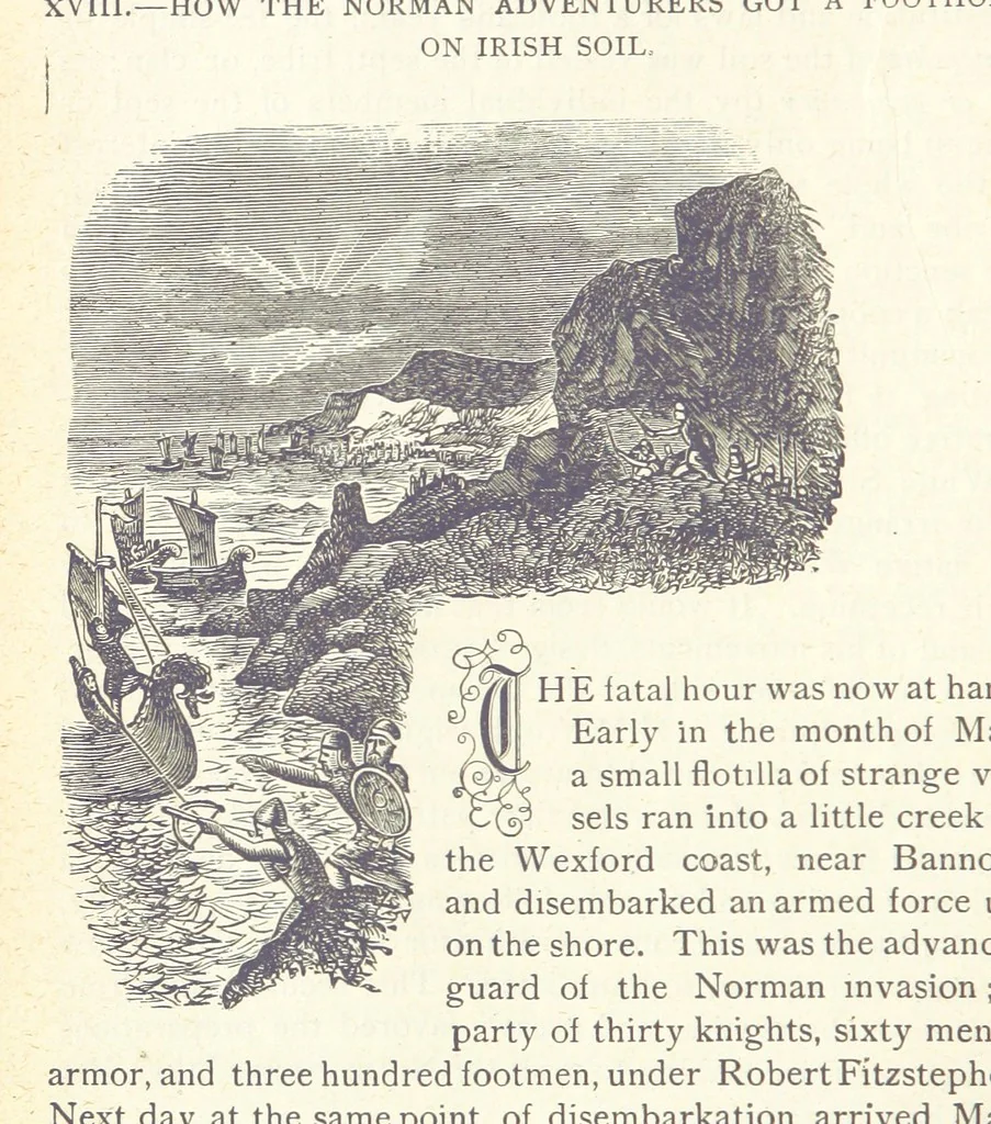An illustration from The Story of Ireland; a narrative of Irish history, from the earliest ages to the insurrection of 1867 ... Continued to the present time by J. Luby, etc, 1885, leaf 126