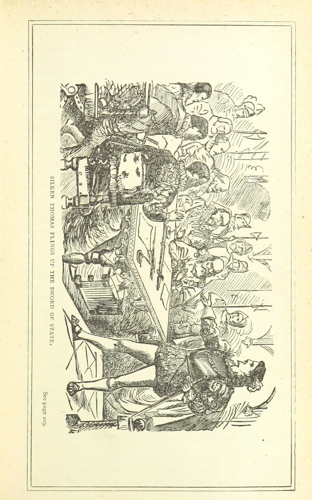 An illustration from The Story of Ireland; a narrative of Irish history, from the earliest ages to the insurrection of 1867 ... Continued to the present time by J. Luby, etc, 1885, leaf 215