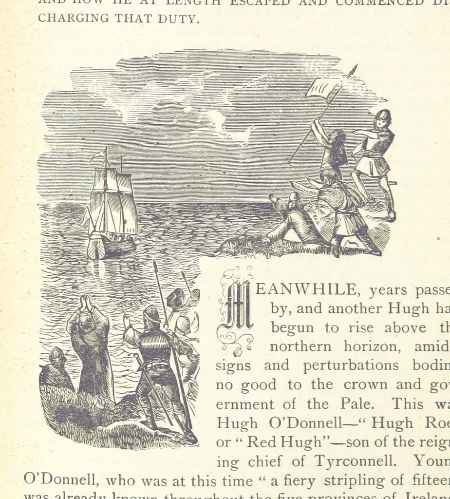 An illustration from The Story of Ireland; a narrative of Irish history, from the earliest ages to the insurrection of 1867 ... Continued to the present time by J. Luby, etc, 1885, leaf 252