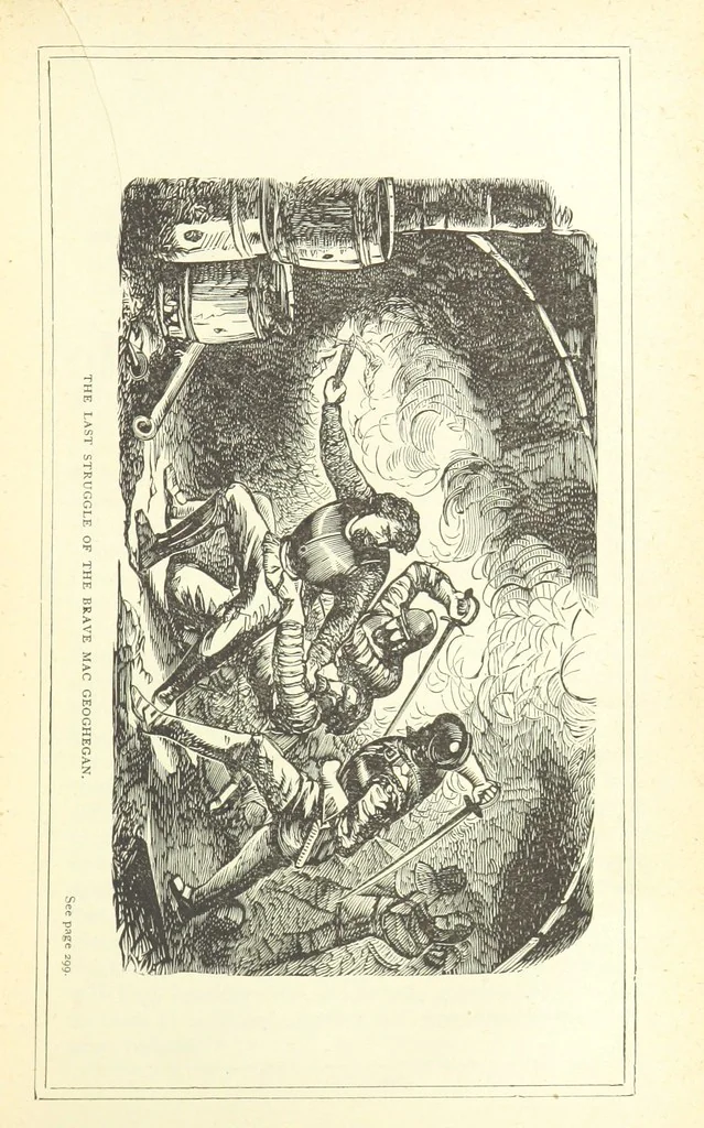 An illustration from The Story of Ireland; a narrative of Irish history, from the earliest ages to the insurrection of 1867 ... Continued to the present time by J. Luby, etc, 1885, leaf 317