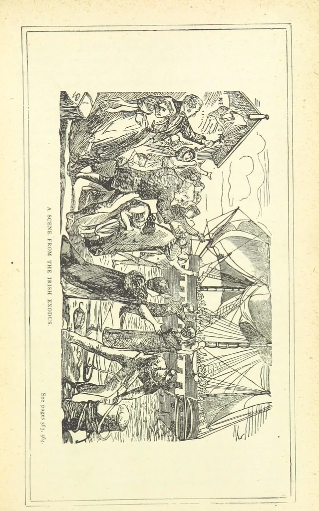 An illustration from The Story of Ireland; a narrative of Irish history, from the earliest ages to the insurrection of 1867 ... Continued to the present time by J. Luby, etc, 1885, leaf 575
