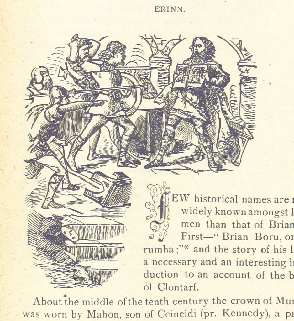 An illustration from The Story of Ireland; a narrative of Irish history, from the earliest ages to the insurrection of 1867 ... Continued to the present time by J. Luby, etc, 1885, leaf 92