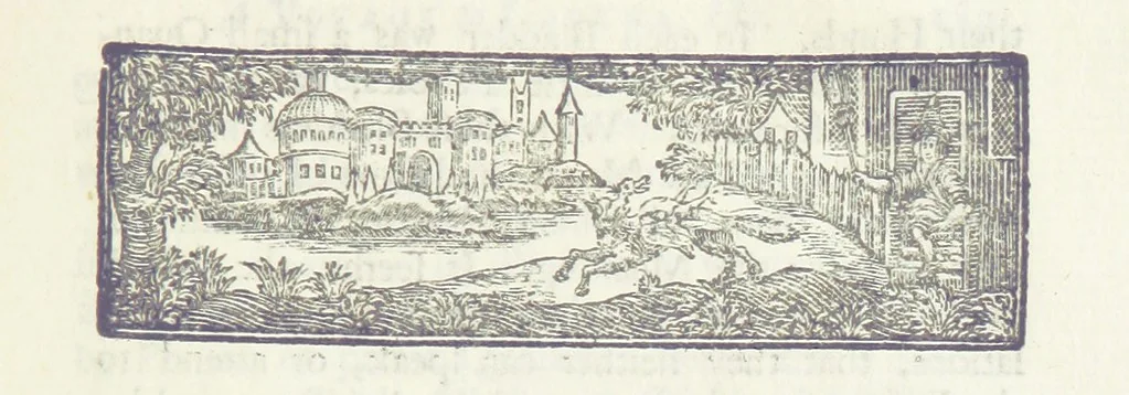 An illustration from The Works of Jonathan Swift, D.D., D.S.P.D., in eight volumes. Containing I. His Miscellanies in Prose. II. His Poetical Writings. III. The Travels of Capt. Lemuel Gulliver. IV. Papers relating to Ireland, and the Drapier's Letters. V. The Conduct of the Allies, and the Examiner. VI. The Publick Spirit of the Whiggs, &c., with Polite Conversation. VII. Letters to and from Dr. Swift. VIII. Directions to Servants, Sermons, Poems, &c, 1746, leaf 223