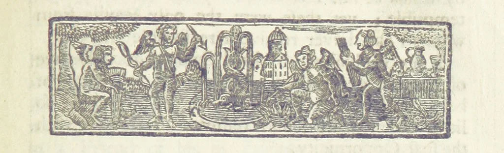 An illustration from The Works of Jonathan Swift, D.D., D.S.P.D., in eight volumes. Containing I. His Miscellanies in Prose. II. His Poetical Writings. III. The Travels of Capt. Lemuel Gulliver. IV. Papers relating to Ireland, and the Drapier's Letters. V. The Conduct of the Allies, and the Examiner. VI. The Publick Spirit of the Whiggs, &c., with Polite Conversation. VII. Letters to and from Dr. Swift. VIII. Directions to Servants, Sermons, Poems, &c, 1746, leaf 243