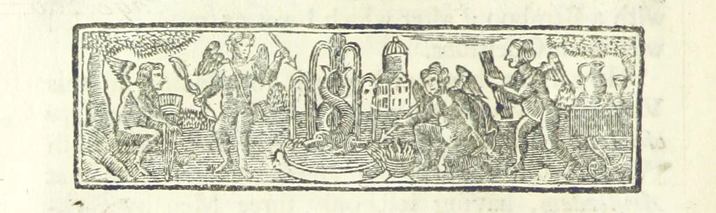 An illustration from The Works of Jonathan Swift, D.D., D.S.P.D., in eight volumes. Containing I. His Miscellanies in Prose. II. His Poetical Writings. III. The Travels of Capt. Lemuel Gulliver. IV. Papers relating to Ireland, and the Drapier's Letters. V. The Conduct of the Allies, and the Examiner. VI. The Publick Spirit of the Whiggs, &c., with Polite Conversation. VII. Letters to and from Dr. Swift. VIII. Directions to Servants, Sermons, Poems, &c, 1746, leaf 306