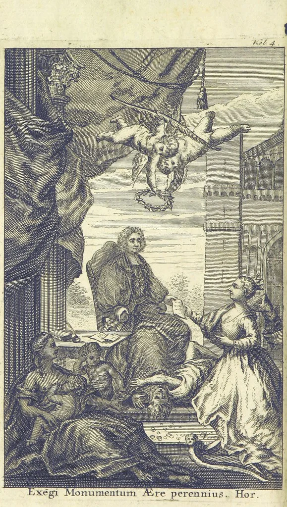 An illustration from The Works of Jonathan Swift, D.D., D.S.P.D., in eight volumes. Containing I. His Miscellanies in Prose. II. His Poetical Writings. III. The Travels of Capt. Lemuel Gulliver. IV. Papers relating to Ireland, and the Drapier's Letters. V. The Conduct of the Allies, and the Examiner. VI. The Publick Spirit of the Whiggs, &c., with Polite Conversation. VII. Letters to and from Dr. Swift. VIII. Directions to Servants, Sermons, Poems, &c, 1746, leaf 10