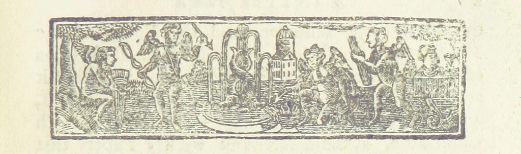 An illustration from The Works of Jonathan Swift, D.D., D.S.P.D., in eight volumes. Containing I. His Miscellanies in Prose. II. His Poetical Writings. III. The Travels of Capt. Lemuel Gulliver. IV. Papers relating to Ireland, and the Drapier's Letters. V. The Conduct of the Allies, and the Examiner. VI. The Publick Spirit of the Whiggs, &c., with Polite Conversation. VII. Letters to and from Dr. Swift. VIII. Directions to Servants, Sermons, Poems, &c, 1746, leaf 23