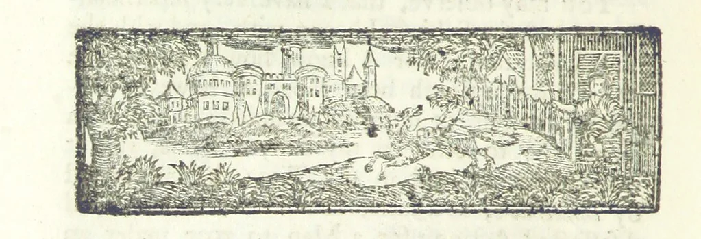 An illustration from The Works of Jonathan Swift, D.D., D.S.P.D., in eight volumes. Containing I. His Miscellanies in Prose. II. His Poetical Writings. III. The Travels of Capt. Lemuel Gulliver. IV. Papers relating to Ireland, and the Drapier's Letters. V. The Conduct of the Allies, and the Examiner. VI. The Publick Spirit of the Whiggs, &c., with Polite Conversation. VII. Letters to and from Dr. Swift. VIII. Directions to Servants, Sermons, Poems, &c, 1746, leaf 360