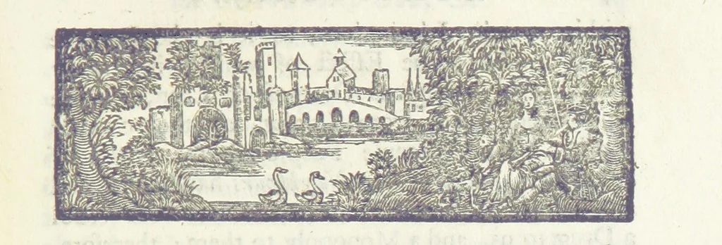 An illustration from The Works of Jonathan Swift, D.D., D.S.P.D., in eight volumes. Containing I. His Miscellanies in Prose. II. His Poetical Writings. III. The Travels of Capt. Lemuel Gulliver. IV. Papers relating to Ireland, and the Drapier's Letters. V. The Conduct of the Allies, and the Examiner. VI. The Publick Spirit of the Whiggs, &c., with Polite Conversation. VII. Letters to and from Dr. Swift. VIII. Directions to Servants, Sermons, Poems, &c, 1746, leaf 45