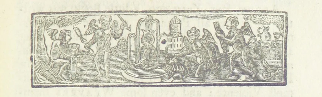 An illustration from The Works of Jonathan Swift, D.D., D.S.P.D., in eight volumes. Containing I. His Miscellanies in Prose. II. His Poetical Writings. III. The Travels of Capt. Lemuel Gulliver. IV. Papers relating to Ireland, and the Drapier's Letters. V. The Conduct of the Allies, and the Examiner. VI. The Publick Spirit of the Whiggs, &c., with Polite Conversation. VII. Letters to and from Dr. Swift. VIII. Directions to Servants, Sermons, Poems, &c, 1746, leaf 81