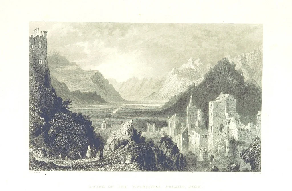 An illustration from Zwitzerland en de Alpen van Savoye, in afbeeldingen en tafereelen geschetst. [The text by N. G. van Kampen, the engravings by W. H. Bartlett, 1836, leaf 105