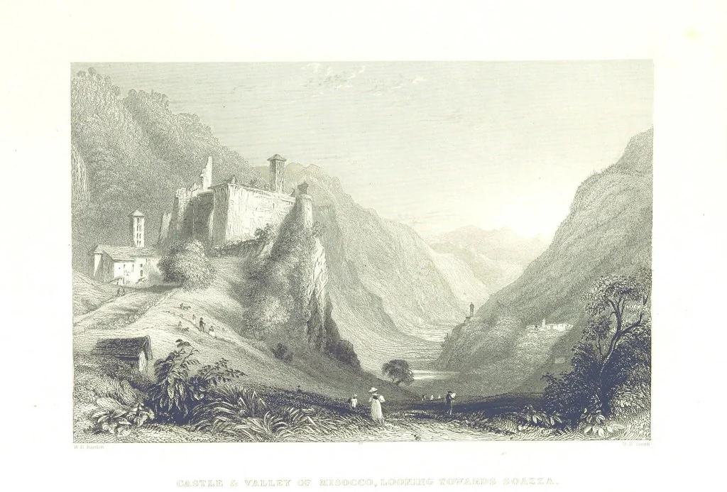 An illustration from Zwitzerland en de Alpen van Savoye, in afbeeldingen en tafereelen geschetst. [The text by N. G. van Kampen, the engravings by W. H. Bartlett, 1836, leaf 173