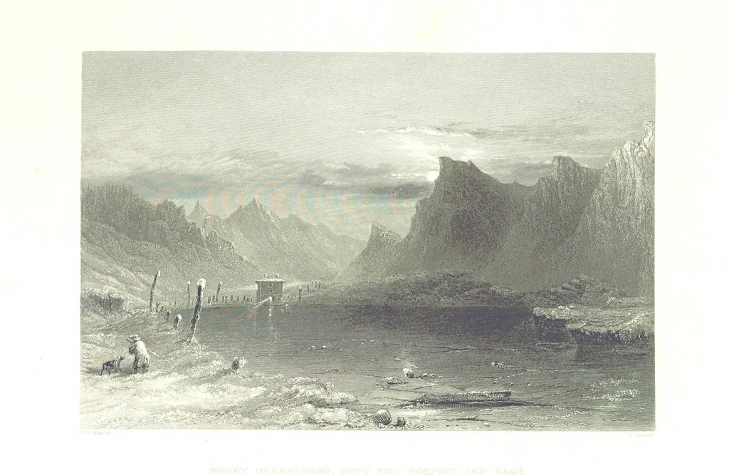 An illustration from Zwitzerland en de Alpen van Savoye, in afbeeldingen en tafereelen geschetst. [The text by N. G. van Kampen, the engravings by W. H. Bartlett, 1836, leaf 185