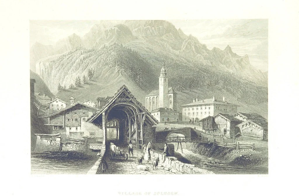 An illustration from Zwitzerland en de Alpen van Savoye, in afbeeldingen en tafereelen geschetst. [The text by N. G. van Kampen, the engravings by W. H. Bartlett, 1836, leaf 191