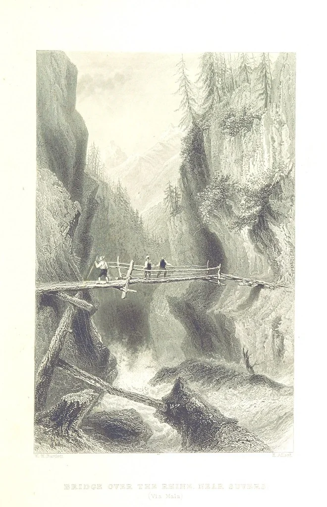 An illustration from Zwitzerland en de Alpen van Savoye, in afbeeldingen en tafereelen geschetst. [The text by N. G. van Kampen, the engravings by W. H. Bartlett, 1836, leaf 201