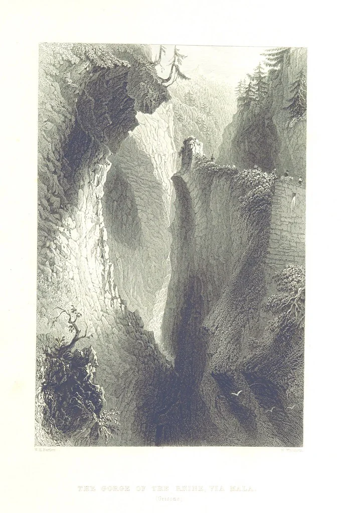 An illustration from Zwitzerland en de Alpen van Savoye, in afbeeldingen en tafereelen geschetst. [The text by N. G. van Kampen, the engravings by W. H. Bartlett, 1836, leaf 205