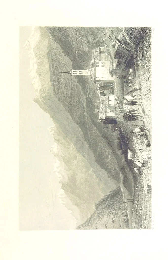 An illustration from Zwitzerland en de Alpen van Savoye, in afbeeldingen en tafereelen geschetst. [The text by N. G. van Kampen, the engravings by W. H. Bartlett, 1836, leaf 243